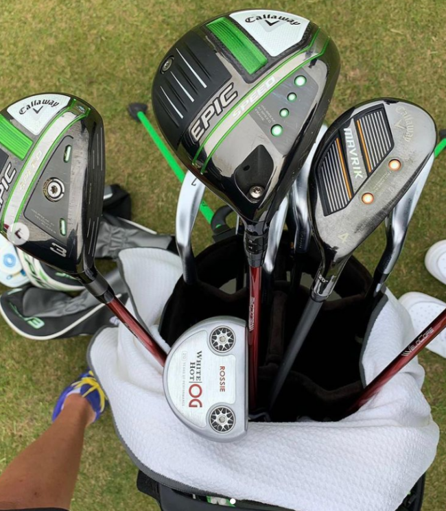 Annika Sorenstam’s bag at the Scandinavian Mixed