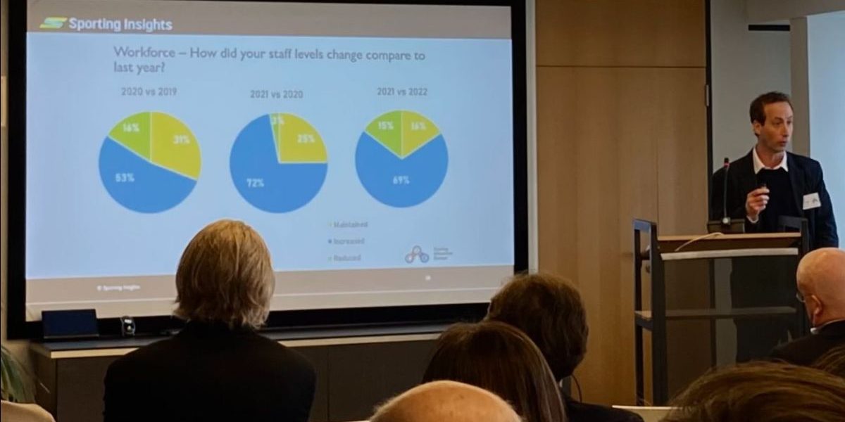 Marc giving a presentation