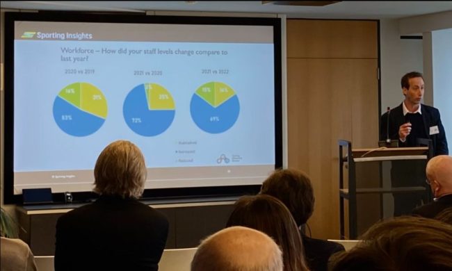 Marc giving a presentation